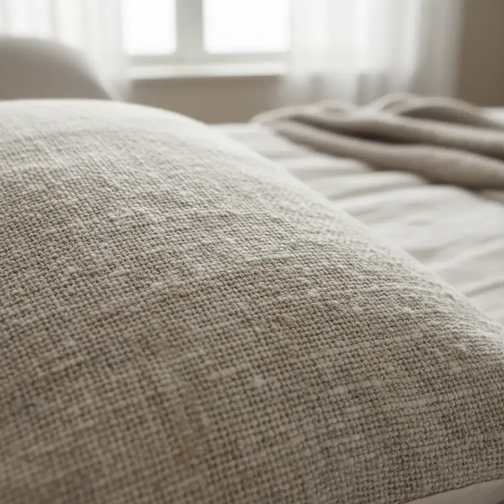 Texture of the new pillow cover